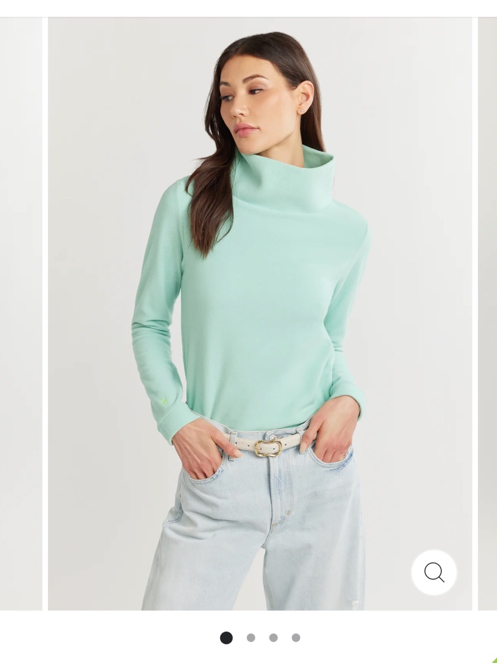 dudley stephens park slope Fleece Funnel Neck Sweater